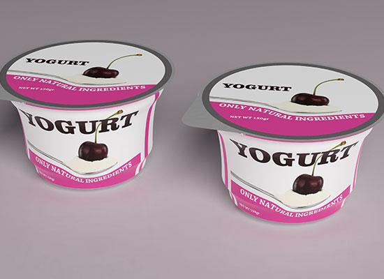 Cherry yogurt for a healthy snack